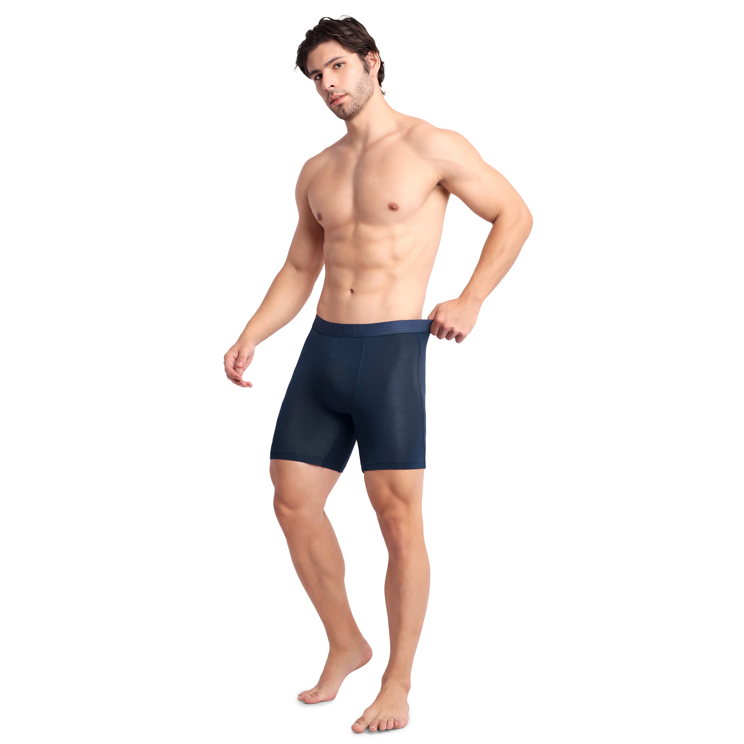 Steel Navy Boxer Brief