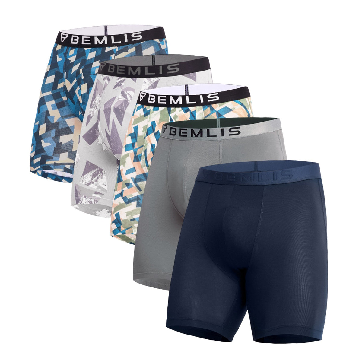 Boxer Brief Combo Pack Of 5-GM+SN+GE+AZ+SP