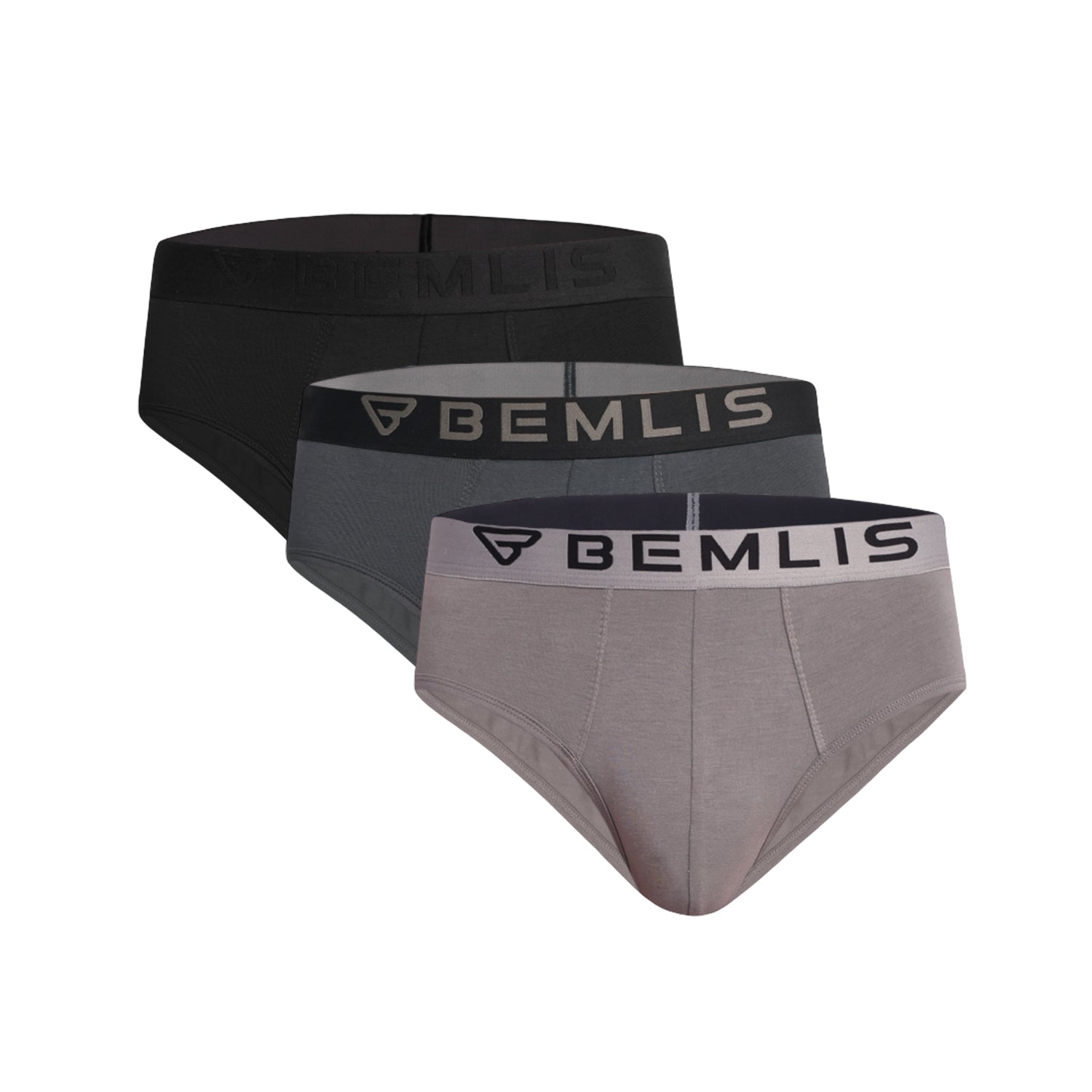 Brief Combo Pack Of 3(DM(Black) + DG + GM)
