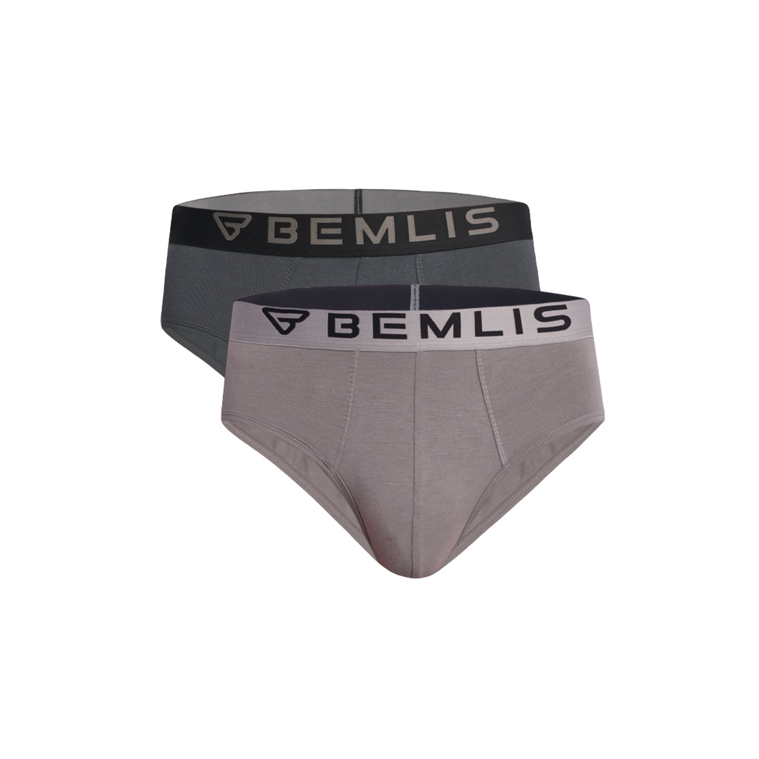 Brief Combo Pack Of 2(Dove Gray + Gun Metal)
