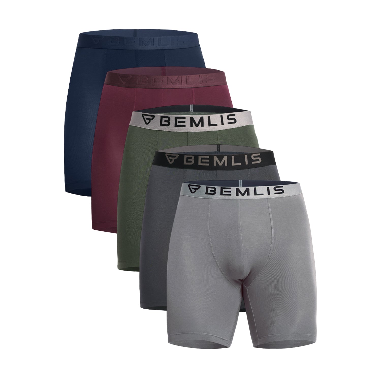 Boxer Brief Combo Pack Of 5-SN+WR+DO+DG+GN