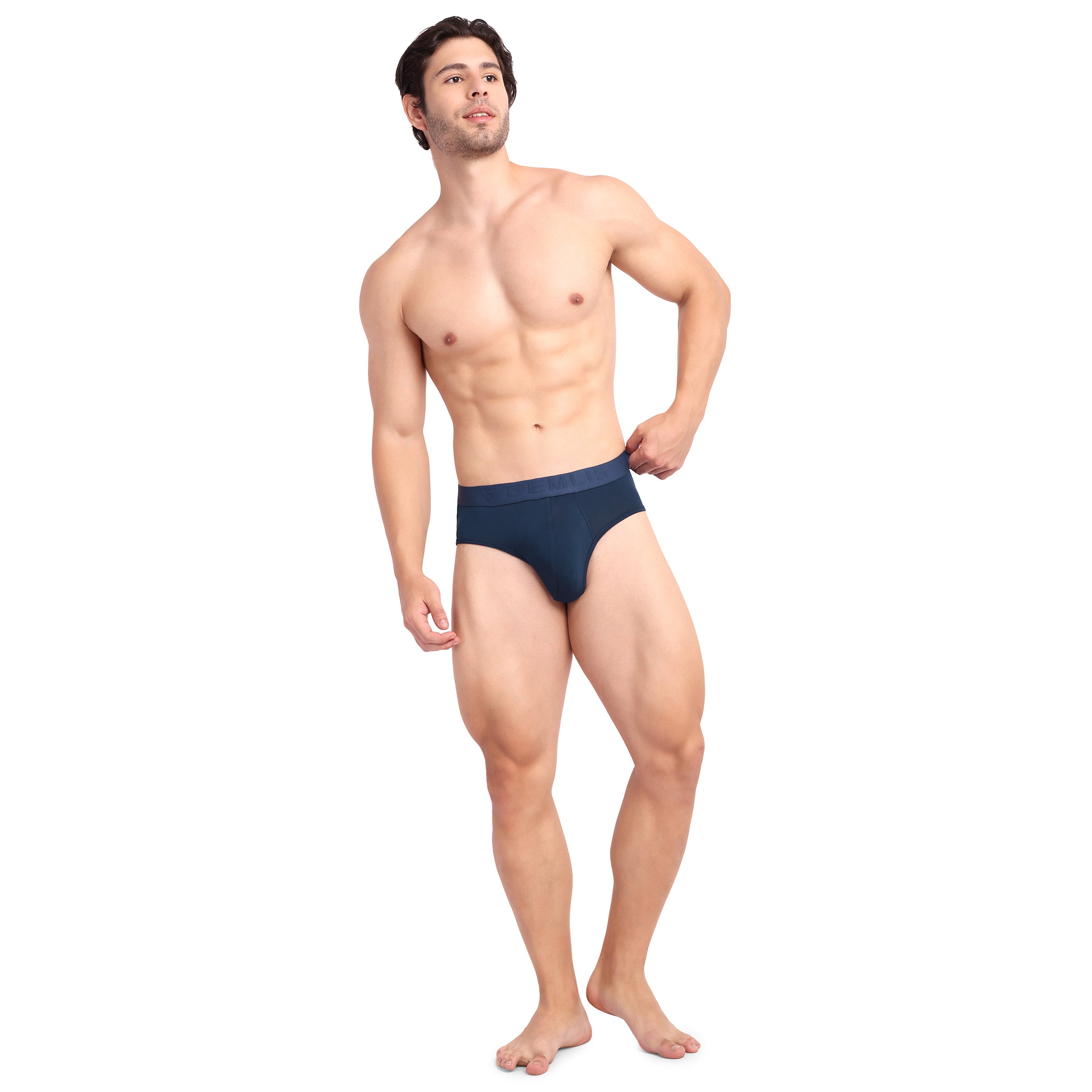 Brief de acero azul marino