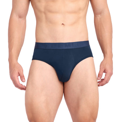 Brief de acero azul marino