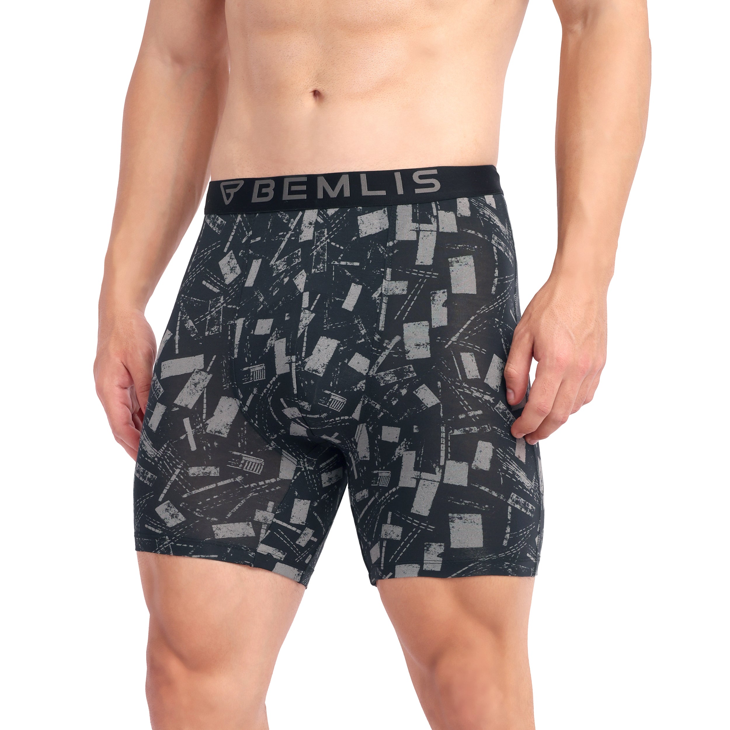 Obsidian Abstract Pro Boxer Brief