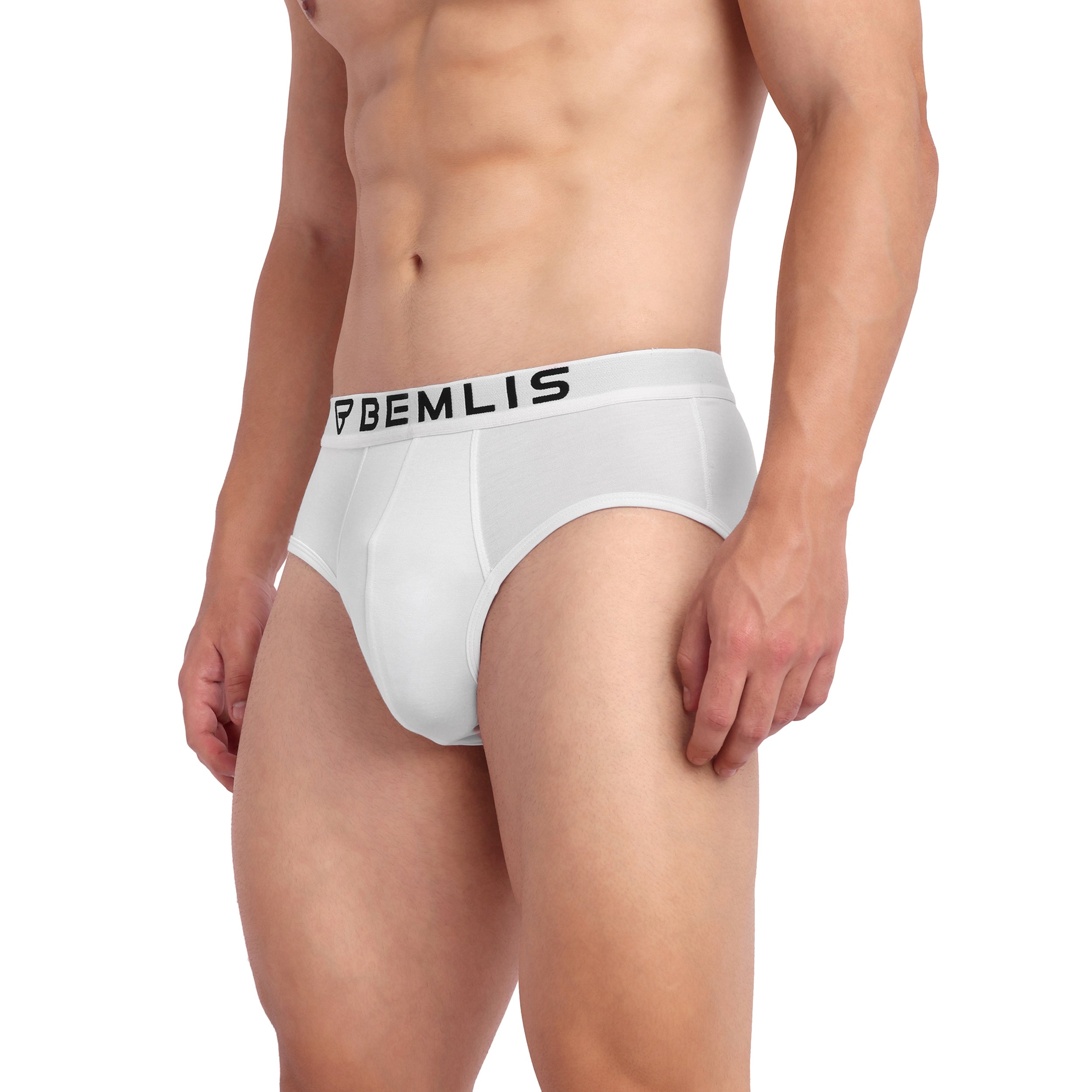 Brief blanco pluma