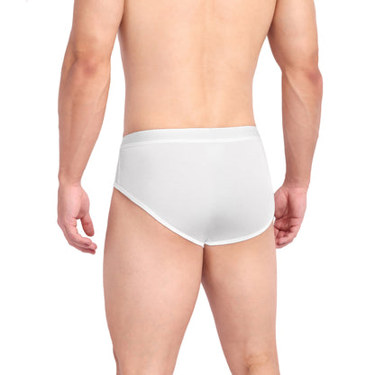 Brief blanco pluma