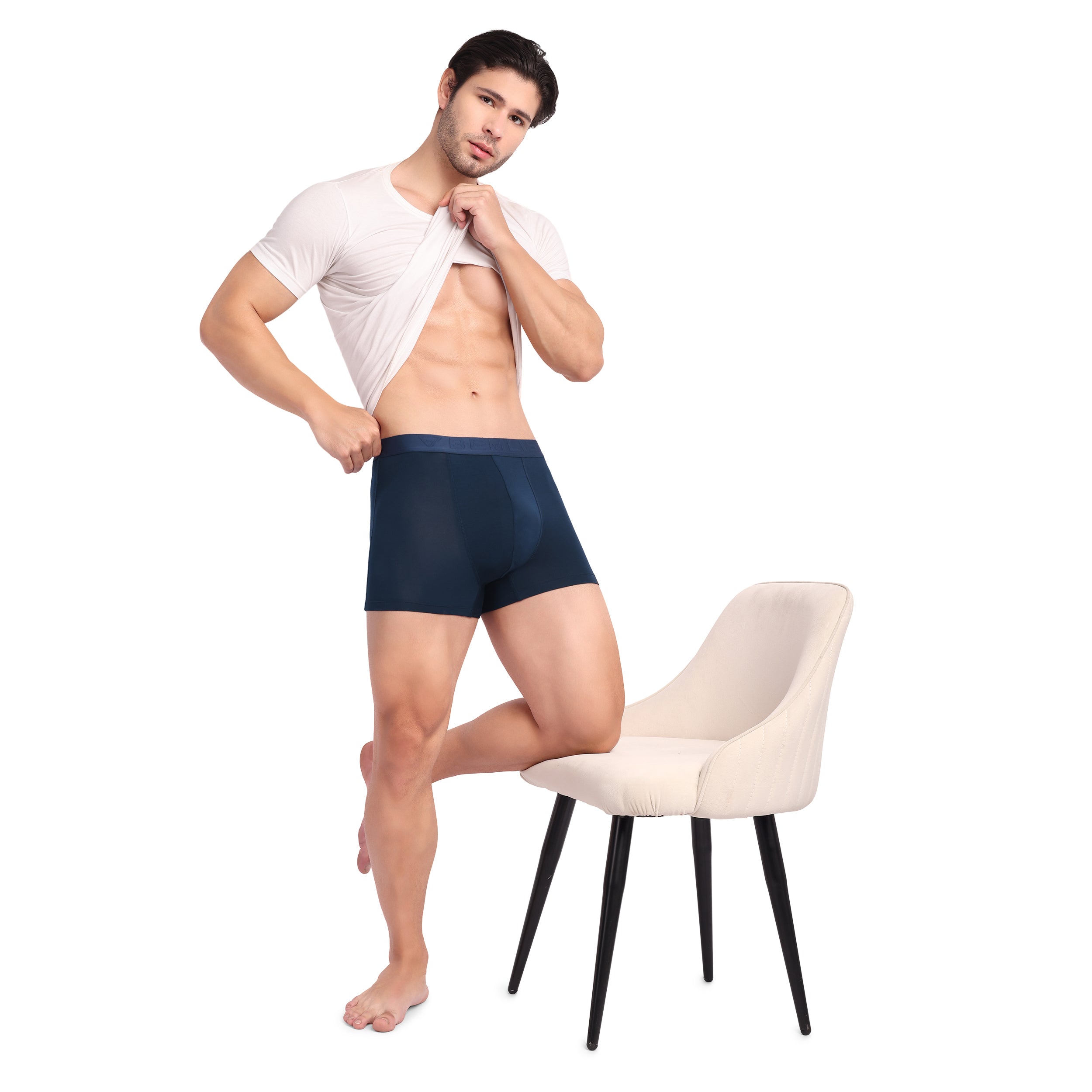 Steel Navy Trunk