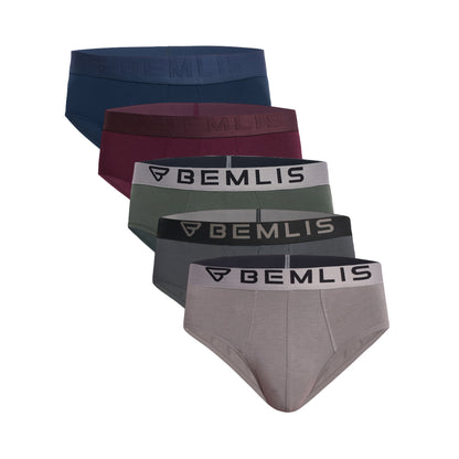 Brief Combo Pack Of 5-SN+WR+DO+DG+GN